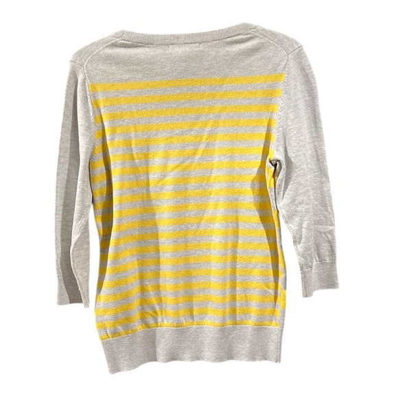 Banana Republic Gray & Yellow Sweater - Pre-Loved size Medium - Picture 2 of 4